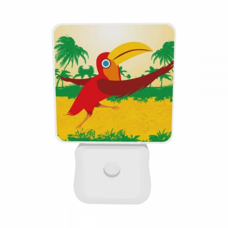 Night Light Set of 2, A red bird with a yellow beak is flying in the air. Night Light Set Of 2, A Red Bird With A Yellow Beak Is Flying In The Air. -Acrylic Night Light Shop 2c46a4ccd5090f7dad0b39ccbf703b4cc608c932