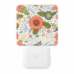 Night Light, A Colorful Floral Pattern With Birds And Flowers. -Acrylic Night Light Shop 2c5a4744f686f6113ba59b8e44e25e3305c3d12d