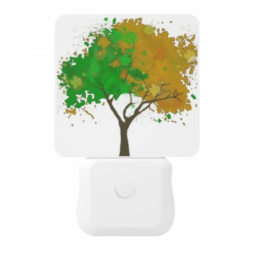 Night Light, A Tree With Green And Yellow Leaves. -Acrylic Night Light Shop 2c99d5995b5e02a026eba034b98ce9d1d6a59e89