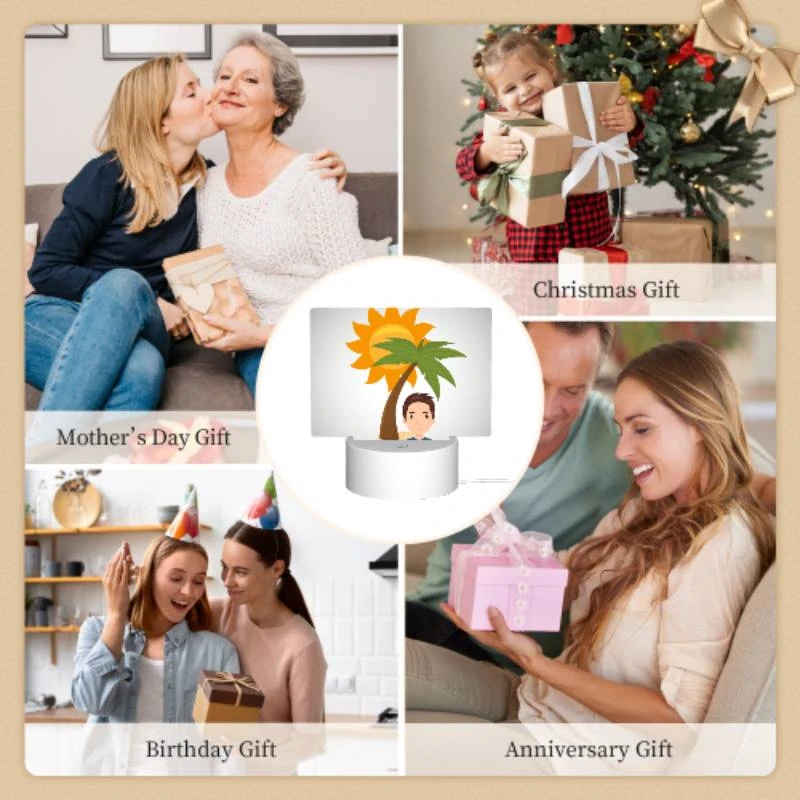 Rectangular Acrylic Night Light, A man is smiling under a palm tree. Rectangular Acrylic Night Light, A Man Is Smiling Under A Palm Tree. -Acrylic Night Light Shop 2caf71c7c9d2e8160b43e3f67df9f8af7862a020