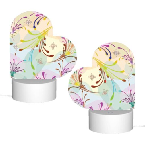 Love Acrylic Night Light, A Colorful Floral Pattern With A Variety Of Colors And Shapes. -Acrylic Night Light Shop 2cd4ea909ebaec2317b02e7f94eb6ae82fcdbcc3