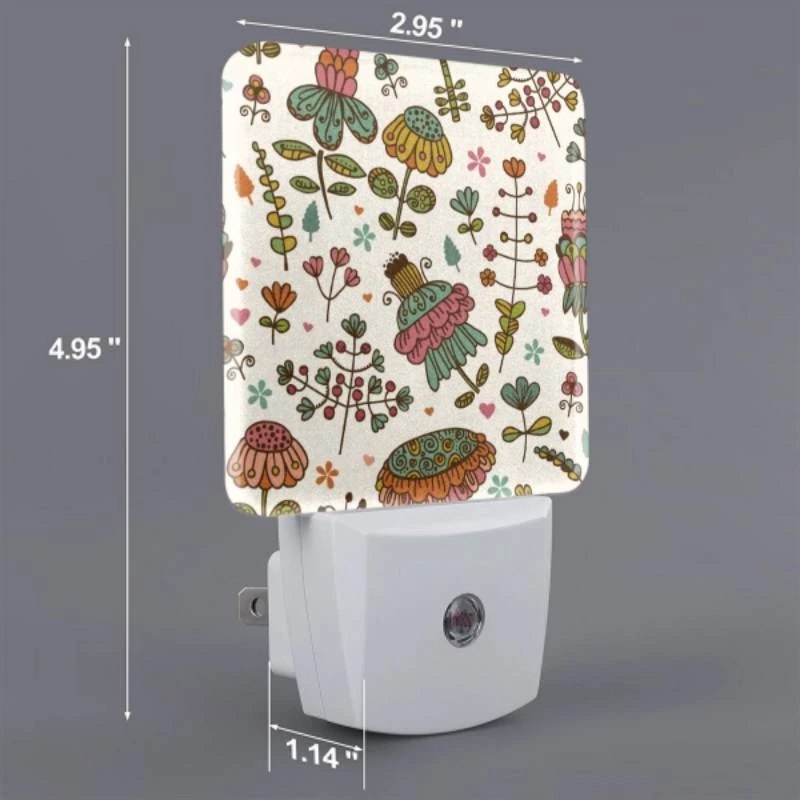 Night Light Set of 2, A colorful floral pattern with a variety of flowers and leaves. Night Light Set Of 2, A Colorful Floral Pattern With A Variety Of Flowers And Leaves. -Acrylic Night Light Shop 2cfd83676dee7e7a1f8686339be8a6774d90e248