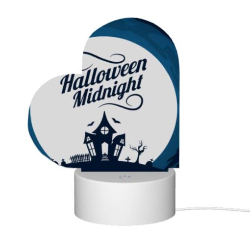 Love Acrylic Night Light, A Halloween Midnight Poster With A Haunted House And A Full Moon. -Acrylic Night Light Shop 2d1e9ddb36173228c8e846dcd6edfd6bfa972344