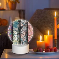 Round Acrylic Night Light, Four Different Colored Designs Of Swirls And Patterns. -Acrylic Night Light Shop 2d1ecbd39eb2262f5717f8be7c3d8867d3f0d714