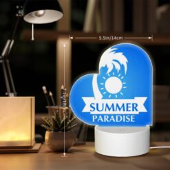Love Acrylic Night Light, A Blue And White Logo For Summer Paradise. -Acrylic Night Light Shop 2d2a39cdebb61d82494a44e63254a4b40efea407