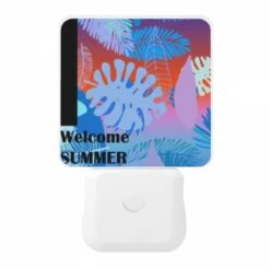 Night Light, A Colorful Image Of A Tropical Forest With The Words "welcome Summer" Written In The Bottom Right Corner. 8 Night Light, A Colorful Image Of A Tropical Forest With The Words "welcome Summer" Written In The Bottom Right Corner. -Acrylic Night Light Shop 2d37bd4467434a33832e34b79c656c2843300db4