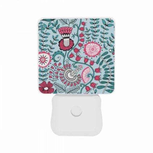 Night Light Set Of 2, A Colorful Floral Pattern With Pink -Acrylic Night Light Shop 2d5ca6346ae2af702b7d35a8ac446cc6d48bc5a8