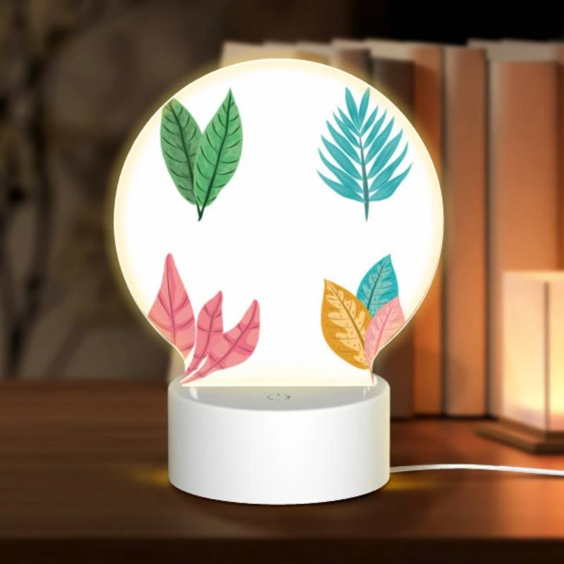 Round Acrylic Night Light, Four different colored leaves are shown in a row. Round Acrylic Night Light, Four Different Colored Leaves Are Shown In A Row. -Acrylic Night Light Shop 2d909092f8c2c54d1786c67924048c99ca2f77da