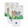 Night Light Set Of 2, Two Cartoon Animals