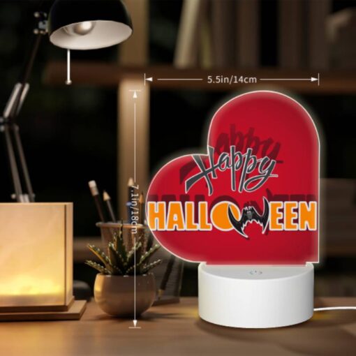 Love Acrylic Night Light, A Red Background With The Words "Happy Halloween" Written In White. -Acrylic Night Light Shop 2e54fc83214d037fbc30b52b6f353d1cadbf4122