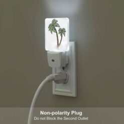 Night Light Set Of 2, A Green And Brown Palm Tree With A Brown Trunk. -Acrylic Night Light Shop 2f4c0bae53ec96a4f023f0395bf23f241afc3267