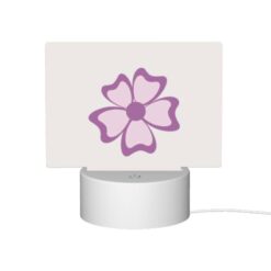 Rectangular Acrylic Night Light, A Pink Flower With Purple Petals. -Acrylic Night Light Shop 2f7e88eaae44ef839b094814526768fbcd9ca058