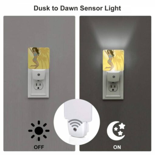 Night Light Set Of 2, A Woman Wearing A Blue Bikini Is Jumping In The Air. -Acrylic Night Light Shop 2ff2c5e0aec77baf0f3d1078b18d2e3f8937e815