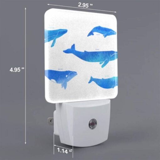 Night Light Set Of 2, A Collection Of Blue Whale Illustrations. -Acrylic Night Light Shop 3088bde0c6b5d50b6db7c515f9756694eef149ba