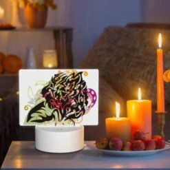 Rectangular Acrylic Night Light, A Colorful And Abstract Design Of A Face. -Acrylic Night Light Shop 30b0f64a1dd12236b6467dc14b9668d689a977e9