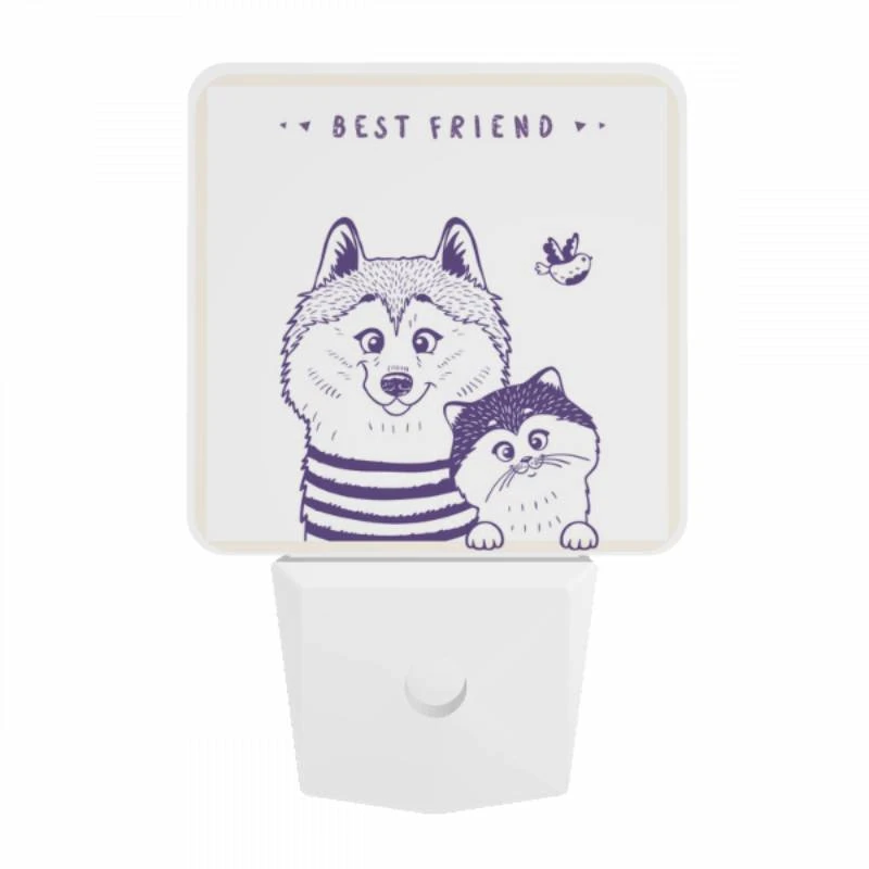 Night Light, A cat and a dog are sitting next to each other. Night Light, A Cat And A Dog Are Sitting Next To Each Other. -Acrylic Night Light Shop 30e9aeb3b15dc65cdf65a3418b1a1fe2ca28f74a