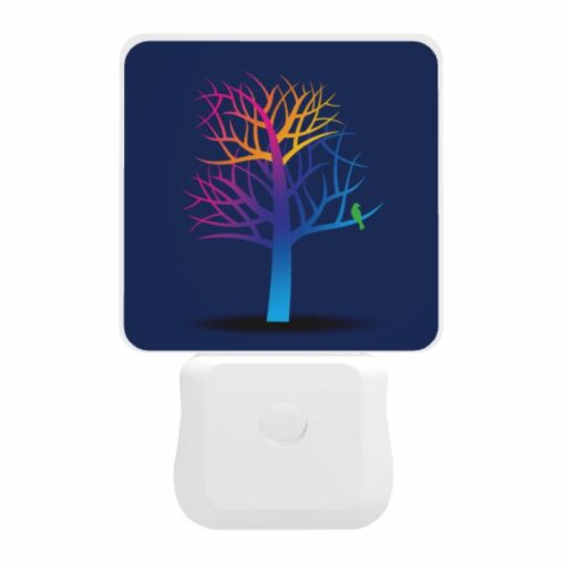 Night Light, A Colorful Tree With A Bird Perched On A Branch. -Acrylic Night Light Shop 31127f0c988309e8cbe4dae634ce929eb1dfd929