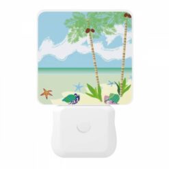 Night Light, A Painting Of A Beach With Palm Trees And A Crab. -Acrylic Night Light Shop 314e6643343b6395c63e87181b07d3f0e405d397