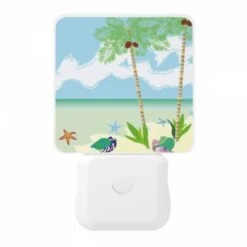 Night Light, A Painting Of A Beach With Palm Trees And A Crab. 8 Night Light, A Painting Of A Beach With Palm Trees And A Crab. -Acrylic Night Light Shop 314e6643343b6395c63e87181b07d3f0e405d397