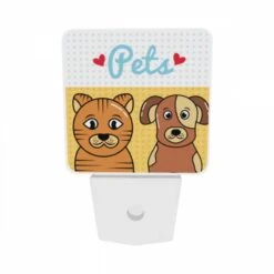 Night Light Set Of 2, Two Cartoon Animals -Acrylic Night Light Shop 31607f9e1d9c87a182f343edfc9b58df821237e2