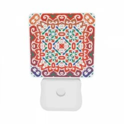 Night Light Set Of 2, A Colorful And Intricate Design On A Piece Of Fabric. 7 Night Light Set Of 2, A Colorful And Intricate Design On A Piece Of Fabric. -Acrylic Night Light Shop 3187fa3261854d35f35fbf50e5ceee1858e01bad