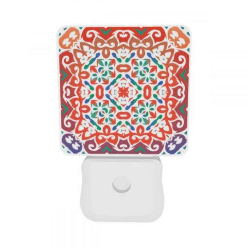 Night Light Set Of 2, A Colorful And Intricate Design On A Piece Of Fabric. -Acrylic Night Light Shop 3187fa3261854d35f35fbf50e5ceee1858e01bad