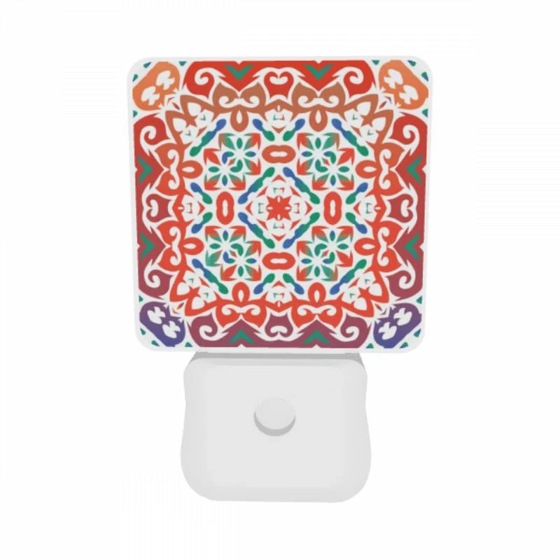 Night Light Set of 2, A colorful and intricate design on a piece of fabric. Night Light Set Of 2, A Colorful And Intricate Design On A Piece Of Fabric. -Acrylic Night Light Shop 3187fa3261854d35f35fbf50e5ceee1858e01bad