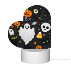 Love Acrylic Night Light, A Cartoon Of A Ghost With A Banner That Says "boo". -Acrylic Night Light Shop 321f9e56e06fbdae0cb42b061c87bd0630b490ba