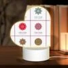 Love Acrylic Night Light, A Collection Of Colorful Geometric Shapes.