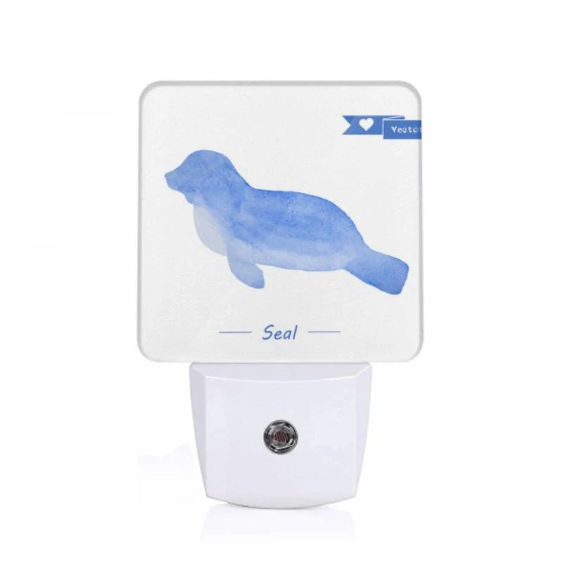 Night Light, A blue seal is shown in a cartoon style. Night Light, A Blue Seal Is Shown In A Cartoon Style. -Acrylic Night Light Shop 3263e16707e1318894d2d9d87041cfe357c99034