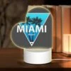 Love Acrylic Night Light, A Logo For The Miami Beach.