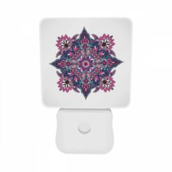 Night Light Set Of 2, A Colorful And Intricate Design Is Displayed On A White Background. -Acrylic Night Light Shop 32997371e104d01011f511383847b0aadd22e55d