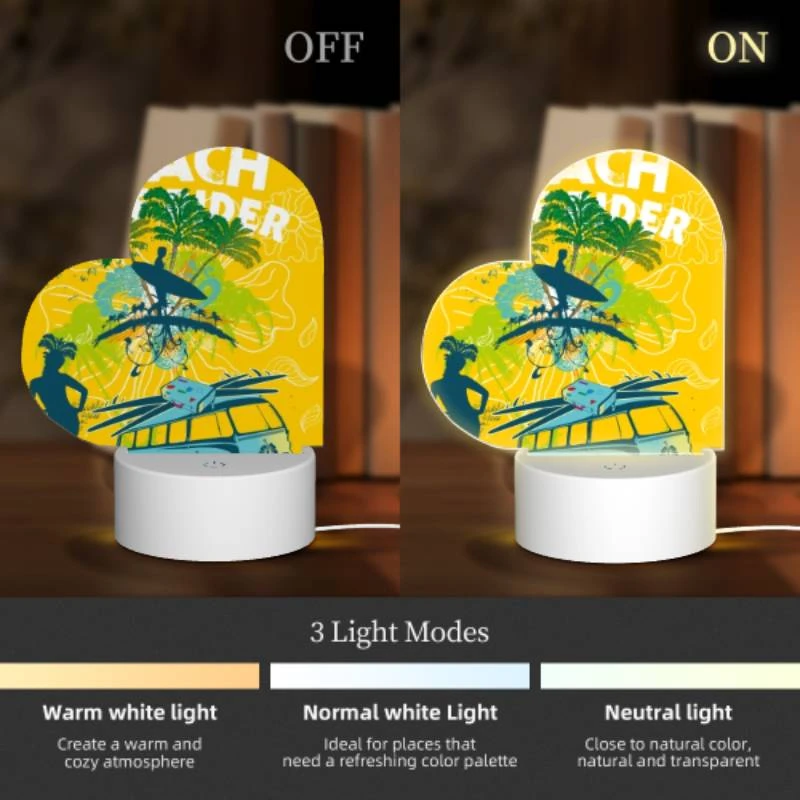 Love Acrylic Night Light, A woman is standing in front of a surfboard Love Acrylic Night Light, A Woman Is Standing In Front Of A Surfboard -Acrylic Night Light Shop 32b33c0a7a2a11d163e9aace07ed3b36f1d4496f