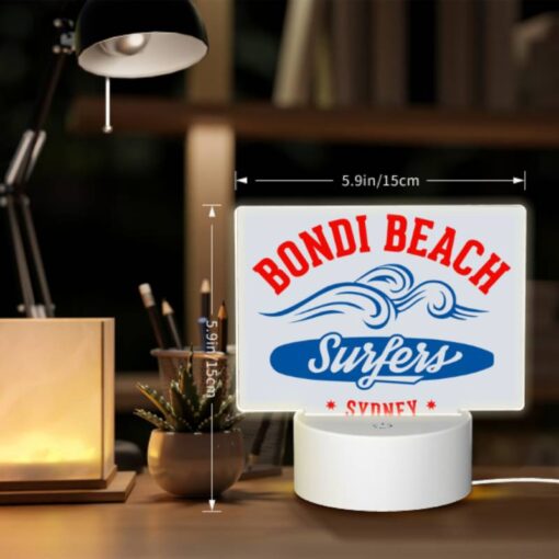 Rectangular Acrylic Night Light, A Logo For Bondi Beach Surfers. -Acrylic Night Light Shop 32c7cfae8267ab99e7724925cf61ad2f50456b71