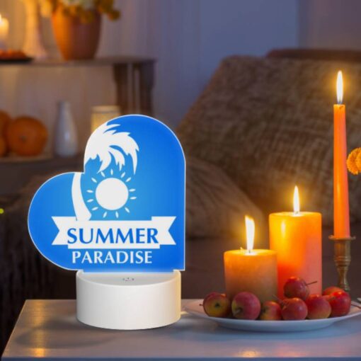 Love Acrylic Night Light, A Blue And White Logo For Summer Paradise. -Acrylic Night Light Shop 32e7ba49b4ee8fa06aad075e7ae08672a6ac017e