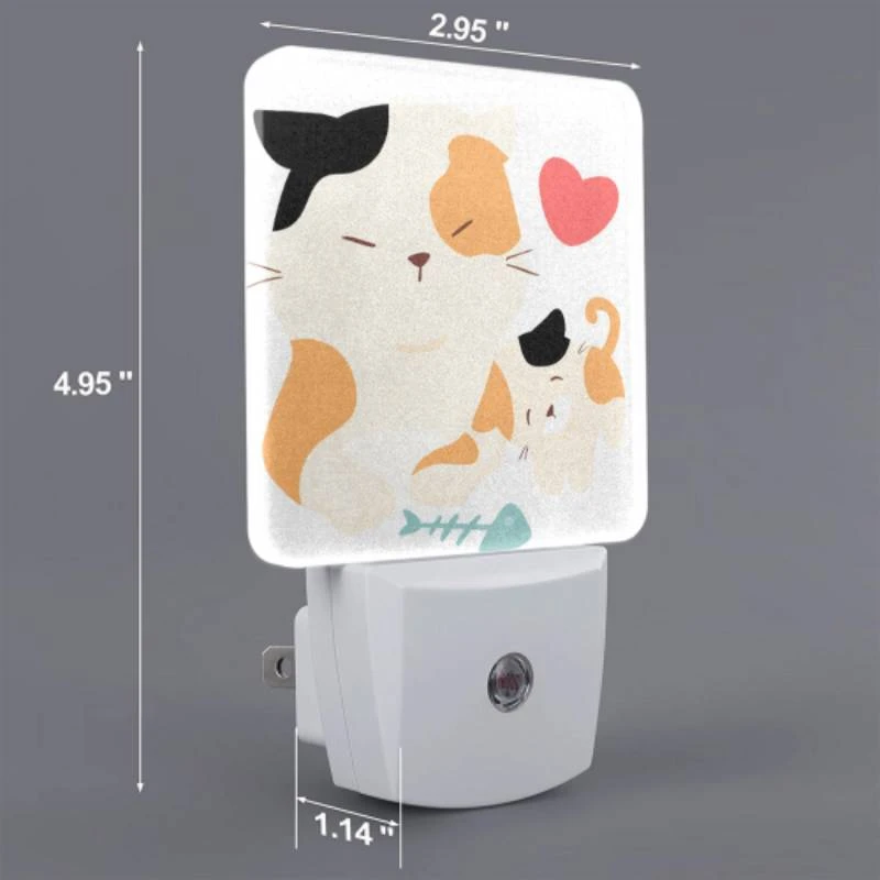 Night Light Set of 2, A cat and a kitten are sitting together. Night Light Set Of 2, A Cat And A Kitten Are Sitting Together. -Acrylic Night Light Shop 335f49db631815e08a6d0f9a7148d0080b691446