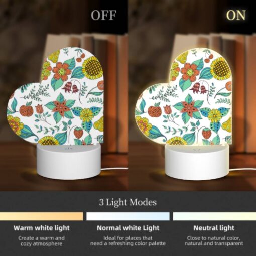 Love Acrylic Night Light, A Colorful Flower Pattern With Yellow -Acrylic Night Light Shop 3366559c8c2a6175bf77b602a4c6518f4161f3a7