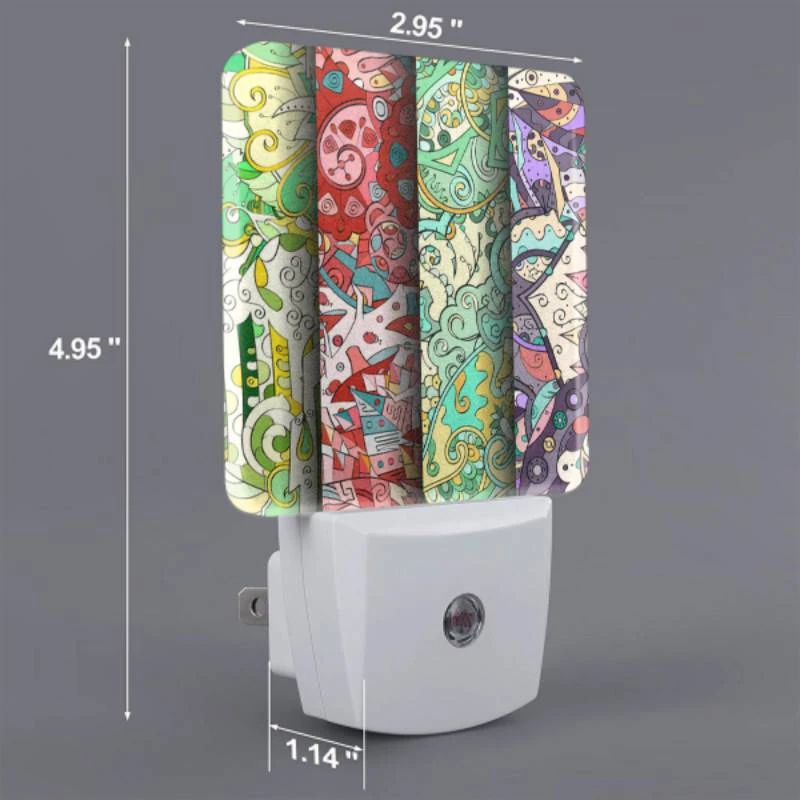 Night Light Set of 2, Four different colored papers with designs on them. Night Light Set Of 2, Four Different Colored Papers With Designs On Them. -Acrylic Night Light Shop 339e93fb7036defaaa61ce8d75057325def5c4a0