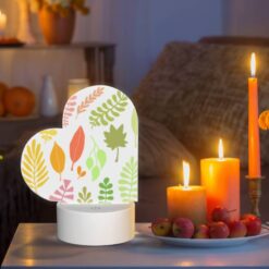 Love Acrylic Night Light, A Collection Of Leaves In Various Colors. -Acrylic Night Light Shop 347c66070c01f14bbc91a7c55cc256a52ef36bd6