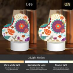 Love Acrylic Night Light, A Colorful Floral Pattern With Orange -Acrylic Night Light Shop 349a800c0a27765788b8f874d32cf673466ff159