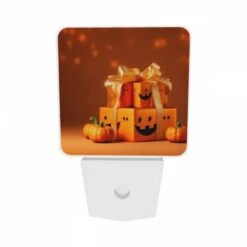 Night Light Set Of 2, A Box Of Pumpkins With A Bow On Top. -Acrylic Night Light Shop 34f169f3d84177a7b583a73b3fc64820eec1d8bb