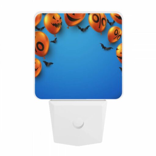 Night Light, A Bunch Of Orange Balloons With Bats On Them. -Acrylic Night Light Shop 34f41f00a7f7158c976e9230a41e102b1a10b2b0