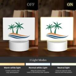Rectangular Acrylic Night Light, A Logo Of A Palm Tree On A Beach. 2 Rectangular Acrylic Night Light, A Logo Of A Palm Tree On A Beach. -Acrylic Night Light Shop 351177fb1e02d7e839fa4edc8e21859de9d75904