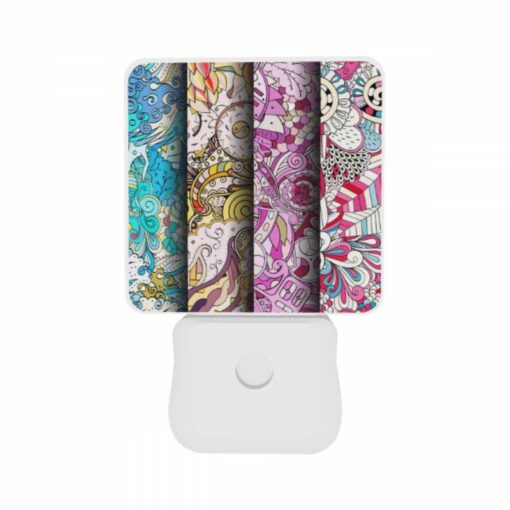 Night Light Set Of 2, Three Colorful Designs Are Displayed On A Row Of Paper. -Acrylic Night Light Shop 35a93219973e10e91a1cc752823839f549912a76