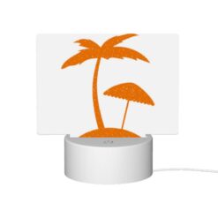 Rectangular Acrylic Night Light, A Picture Of A Palm Tree With A Beach Umbrella. -Acrylic Night Light Shop 35dff446fe51d0be1abeacb2f3309d7885c590ae