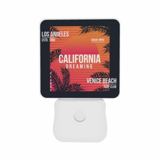 Night Light Set Of 2, A Colorful Poster Advertising A Surf Club In Venice Beach -Acrylic Night Light Shop 3671cac387131dc2036327842a244068e543ff52