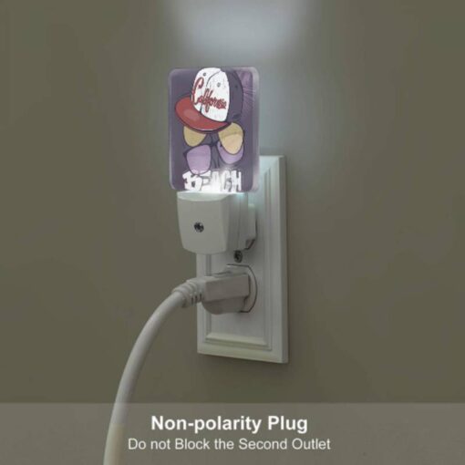 Night Light Set Of 2, A California Hat With Sunglasses On Top. -Acrylic Night Light Shop 36cb0724784614bee734300fbd15242dac4487a1