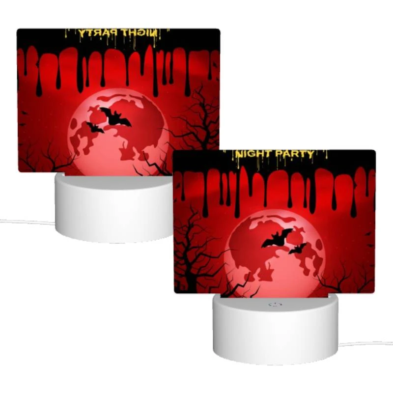 Rectangular Acrylic Night Light, A Halloween night party poster with a red moon and bats. Rectangular Acrylic Night Light, A Halloween Night Party Poster With A Red Moon And Bats. -Acrylic Night Light Shop 373e3d2f24f55c13f47cf5818711fb4bce4f8f79