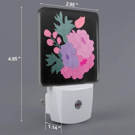 Night Light Set Of 2, A Colorful Flower Arrangement With Purple -Acrylic Night Light Shop 37f2d186f406f1ac6c934c1b9f1a489194d09b74