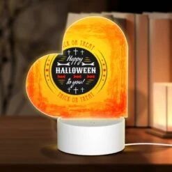 Love Acrylic Night Light, A Happy Halloween To You Sign.